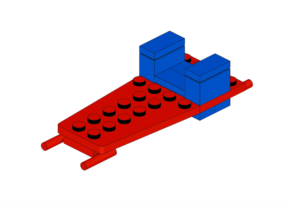 Lego minifigure stretchrt (spinal board)