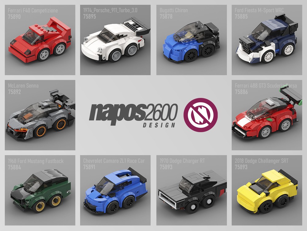 Lego Speed Champions Chibi Alternate 10 Pack