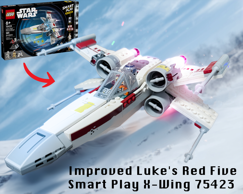 Lego Improved Luke's Red Five Smart Play X Wing 75423