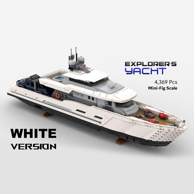 Lego Explorer's Yacht - WHITE Version
