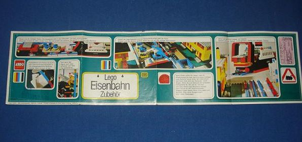 Lego 1971 Large Train German Foldout Lego Eisenbahn Zubehör (97219 Ty.)