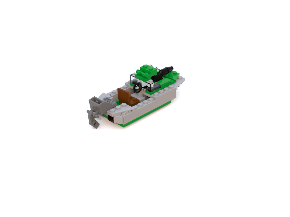 Lego Military Motorboat
