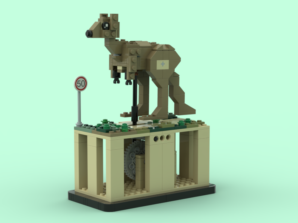 Lego Kangaroo Kinetic Automaton