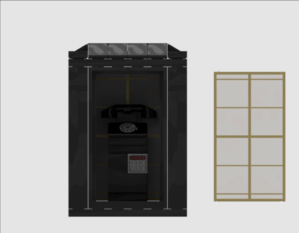 Lego telephone booth