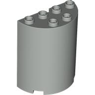 Lego Cylinder Half 2 x 4 x 4 / Light Gray
