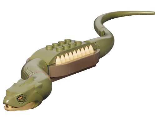 Lego Snake, Harry Potter (Basilisk Olive Green) - Brick Built