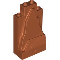 Lego Rock Panel 2 x 4 x 6 / Dark Orange