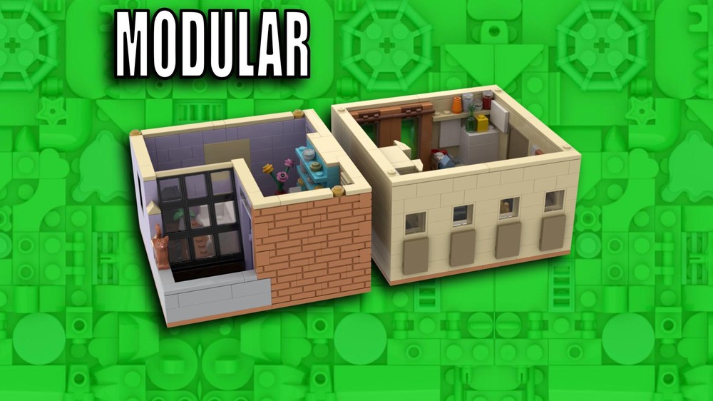 Lego Friends Apartments/Flats 16x16 Modular