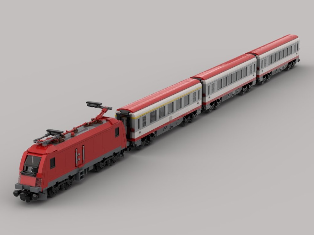 Lego Austrian Intercity with Series 1016 Taurus locomotive