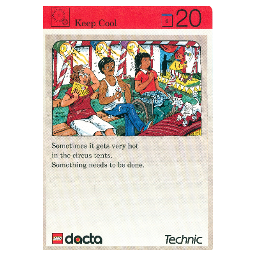 Lego Activity Card, Set 9603, Invention 20 - Keep Cool / [No Color/Any Color]
