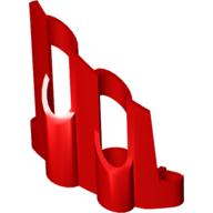 Lego Technic Panel Fairing # 1 Large Short, Large Holes, Side A / Red