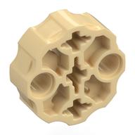 Lego Large Figure Weapon, Barrel with 2 Pin Holes and 3 Axle Holes / Tan
