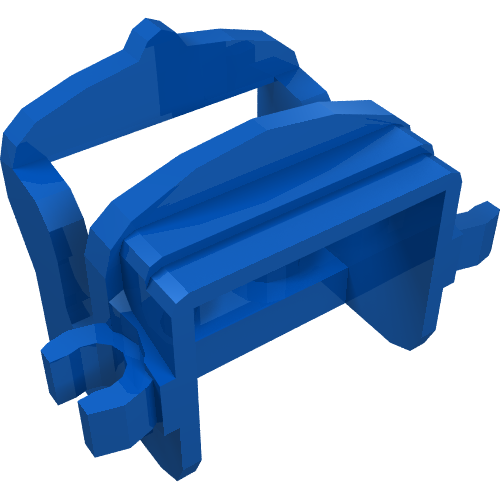 Lego Animal / Creature Accessory, Saddle [Two Open O Clips] / Blue