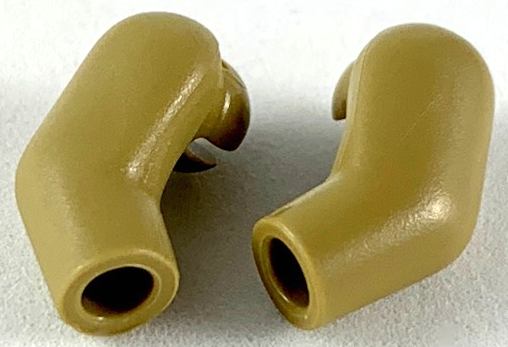 Lego Arm, (Matching Left and Right) Pair / Dark Tan