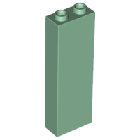 Lego Brick 1 x 2 x 5 / Sand Green