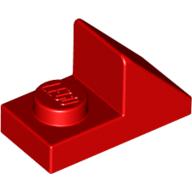 Lego Brick Sloped 45° 2 x 1 with 2/3 Cutout [New Version] / Red