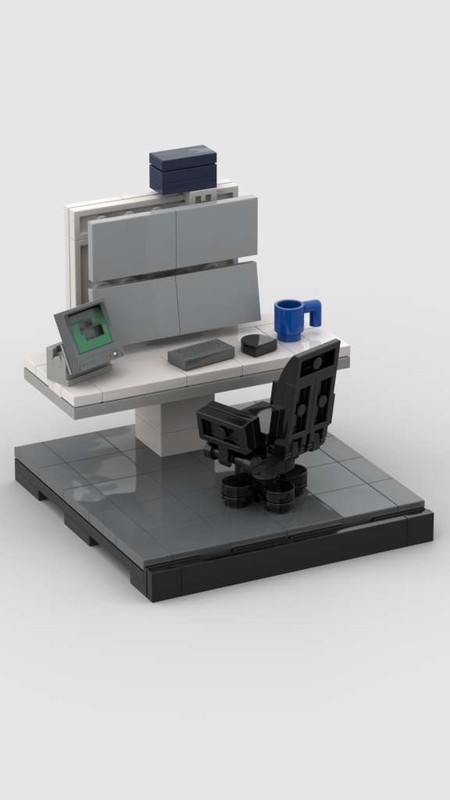 Lego Dutch Police Dispatch Room Workspace