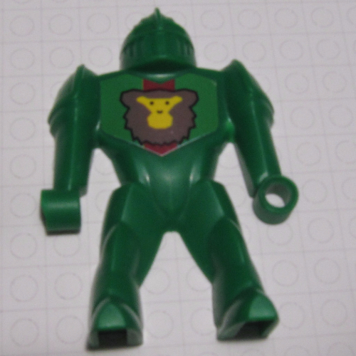 Lego Body from Nestle Promo Figure - Rascus with Axe and Shield / Green