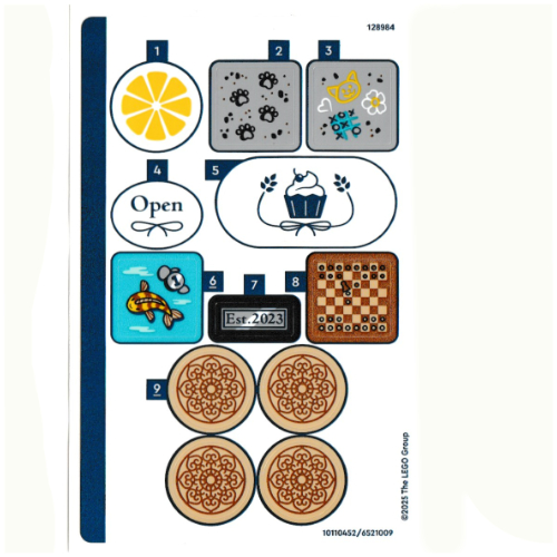 Lego Sticker Sheet 1 for Set 42670-1