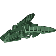 Lego Large Figure Foot, Piraka Mechanical / Dark Green