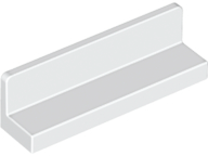 Lego Panel 1 x 4 x 1 / White
