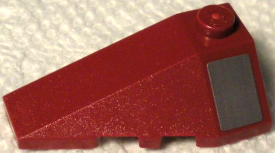 Lego Wedge 4 x 2 Triple Left with Dark Bluish Gray Rectangle Pattern (Sticker) - Set 75312