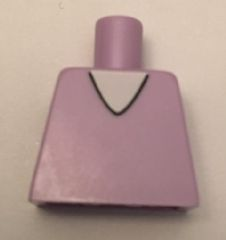 Lego Torso V-Neck with White Undershirt Pattern
