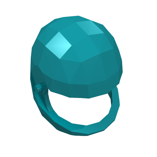 Lego Technic Figure Helmet / Dark Turquoise