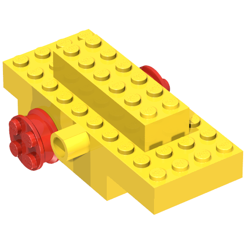 Lego Windup Motor / Yellow