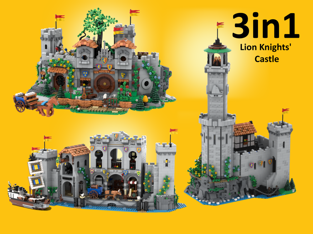 Lego 3in1 10305 Lion Knights' Castle Alternative Builds