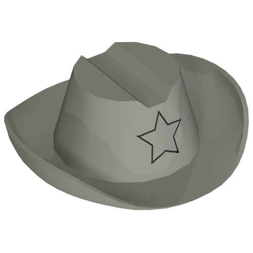 Lego Hat Cowboy with Silver Star Print