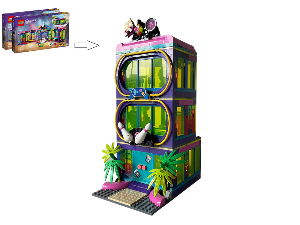 Lego Roller Disco Arcade 3 Storey Modular Alternate build (2x41708)