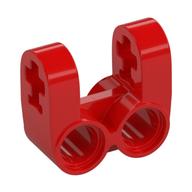 Lego Technic Axle and Pin Connector Perpendicular Double Split / Red