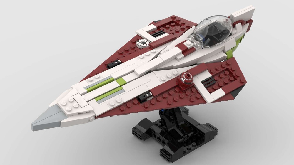 Lego Delta-7 Aethersprite-class light interceptor - Obi-Wan & Republic Standard Version