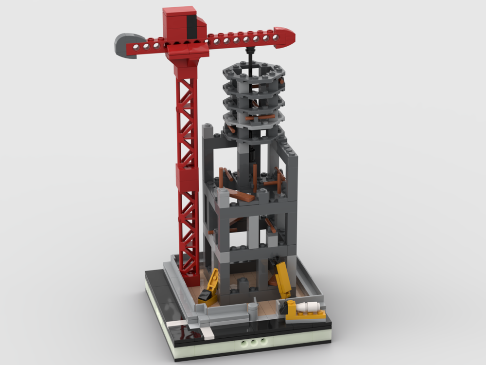 Lego Construction Site for a Mini Modular City