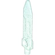Lego Weapon Sword, Blade with Bar, Double Edge / Opal Trans-Light Blue