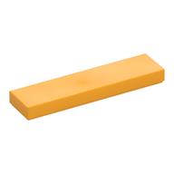 Lego Tile 1 x 4 with Groove / Bright Light Orange
