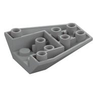 Lego Brick Wedged, Sloped Inverted 4 x 4 Triple [4 Connections between Front Studs] / Light Bluish Gray