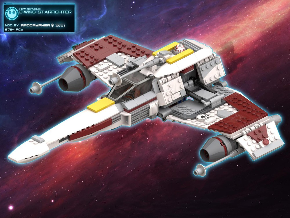 Lego E-Wing Starfighter (75018 Alternative Redesign)
