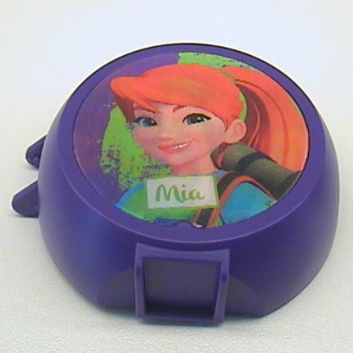 Lego Pod, Round, Half Front with Friends Mia Sticker