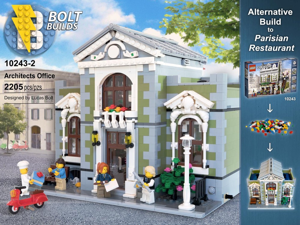 Lego The Architects Office - Alternative to 10243