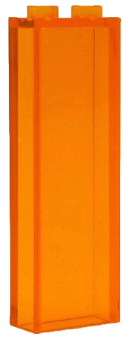 Lego Brick 1 x 2 x 5 / Trans-Orange