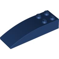 Lego Brick Curved 6 x 2 / Dark Blue