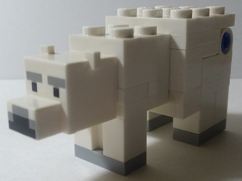 Lego Minecraft Polar Bear - Brick Built