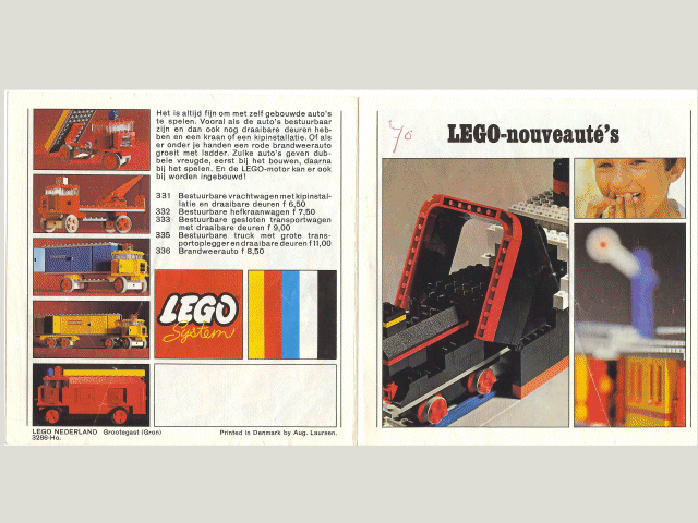 Lego 1968 Medium Dutch (3286-Ho)