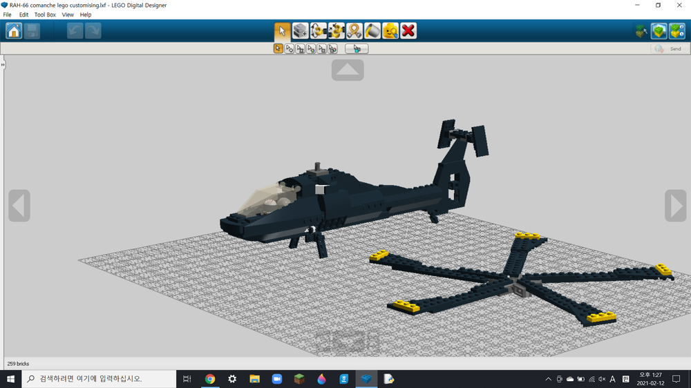 Lego RAH-66 Comanche helicopter