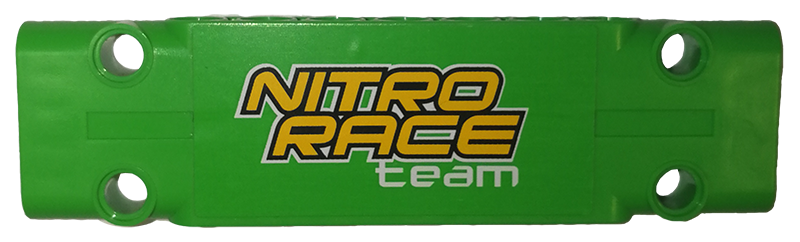 Lego Technic, Panel Plate 3 x 11 x 1 with 'NITRO RACE team' Pattern (Sticker) - Set 42039