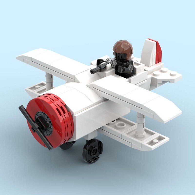 Lego WW2 I-15 Soviet Biplane