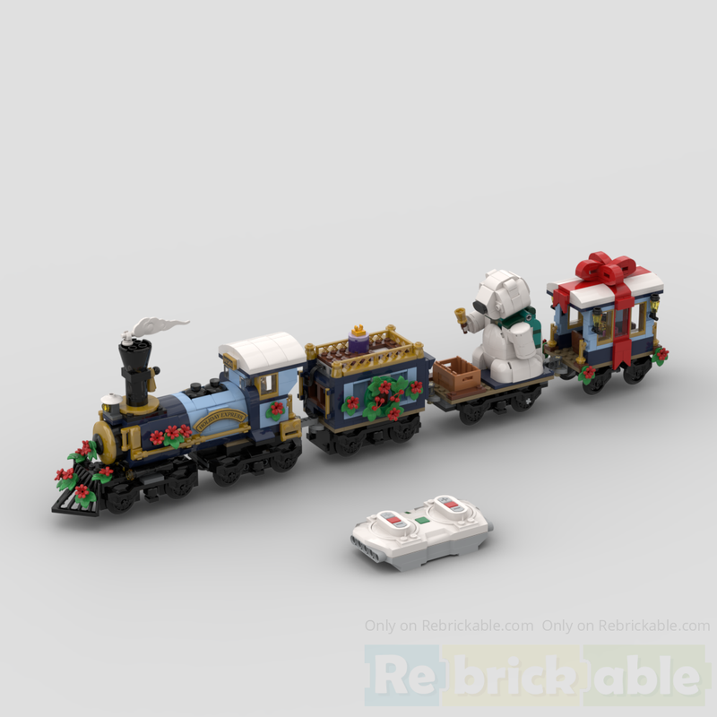 Lego 10361 Holiday Express Train motorized with Powered Up and improved