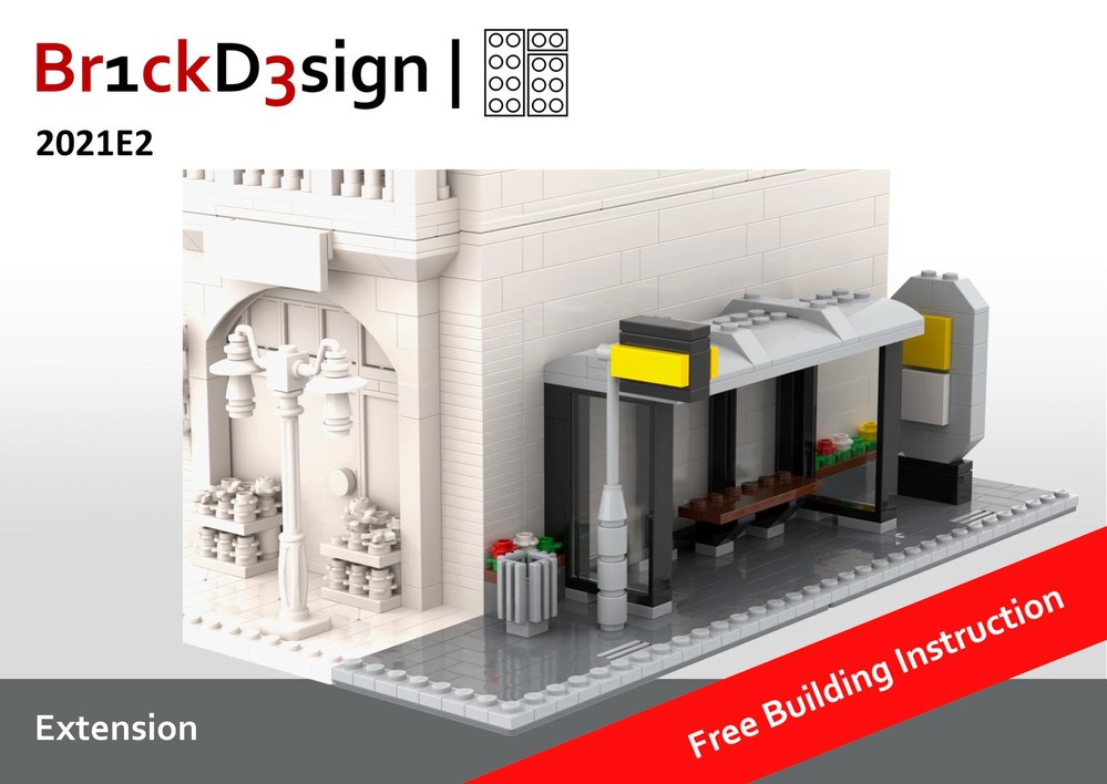 Lego Corner Extension 2 (Bus Stop)